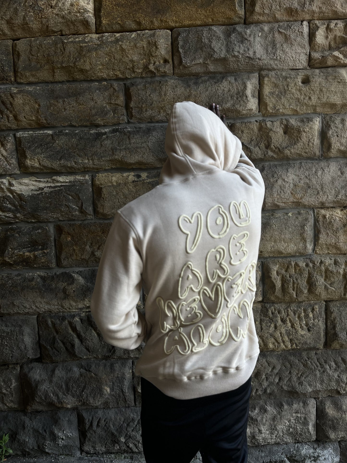 "You are never alone" Puff Print Hoodie